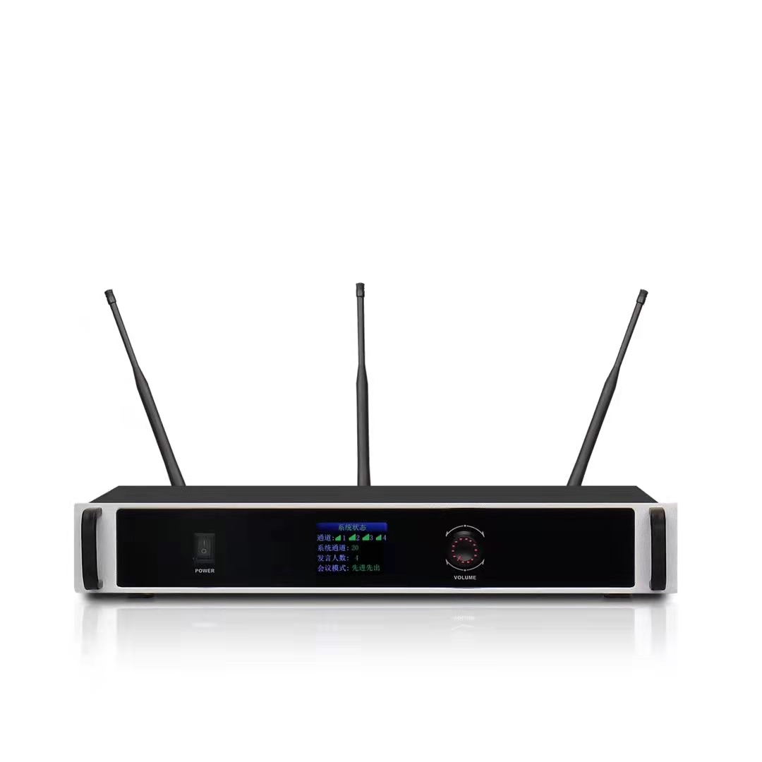 وحدة التحكم الرئيسية لنظام المؤتمرات اللاسلكي Tekong COUDUS - 1.5U - UHF رقمي - هيكل معدني بالكامل