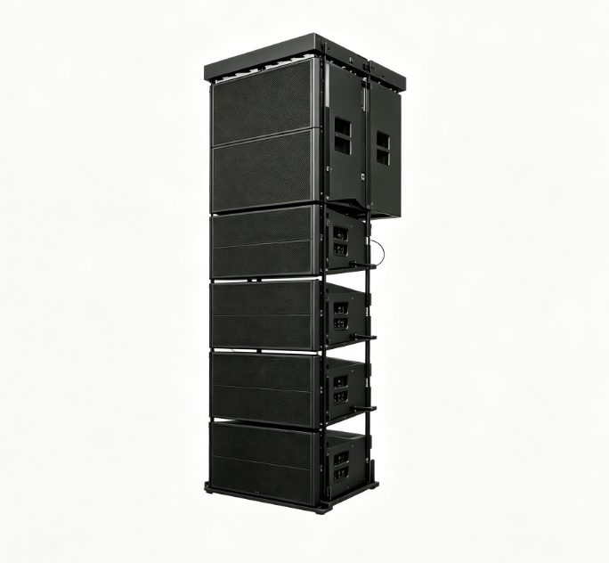 Tekong Dual 6" Active Line Array Speaker - 300W - 124dB - Birch Plywood - DSP Powered